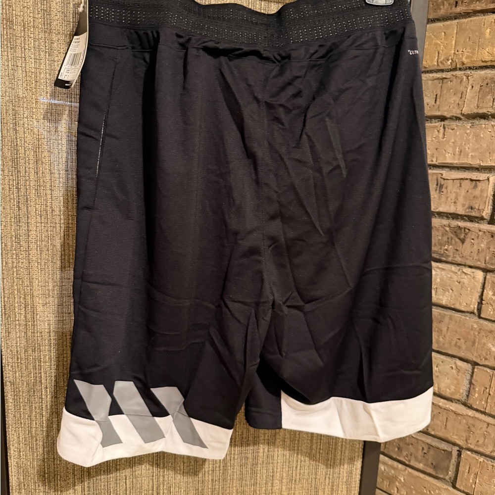 Adidas Men’s black and white‎ shorts various sizes NWT